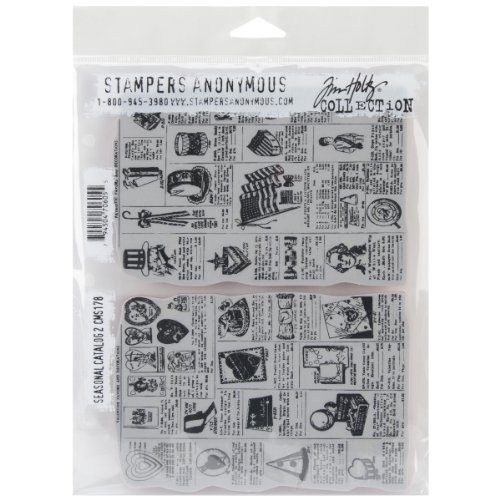 Stempel Anonymous Seasonal Katalog Nr. 2 selbst Gummi-Stempel-Set, Kunststoff, Mehrfarbig, 24,7 x 18,6 x 0,6 cm von Stampers Anonymous