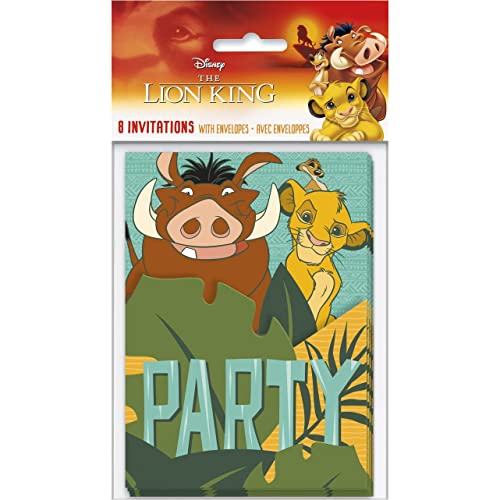 Unbekannt The Lion King Birthday Party Invitations [8 Per Package] von Unbekannt