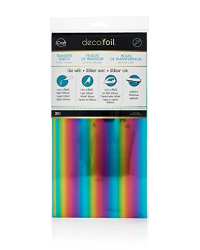 Unbekannt Thermoweb Deco Folie 6 x 12 Zoll 20/Paket Rainbow von iCraft