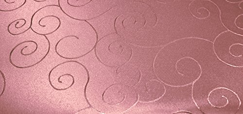 Unbekannt Tischdecke eckig 130x220 cm Struktur damast Circle bügelfrei fleckenabweisend #1094 (Altrosa) von Unbekannt