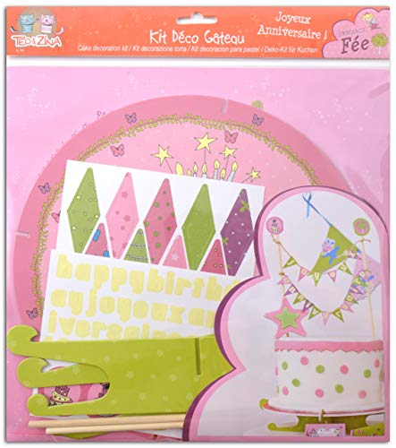 DRAEGER PARIS 1886 Kuchendekoration Fee, Papier, rosa/grün, 30 x 34 x 0.5 cm DRAEGER PARIS 1886 Kuchendekoration Fee, Papier, rosa/grün, 30 x 34 x 0.5 cm von Toga