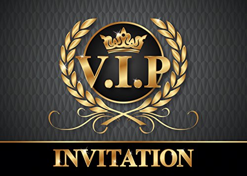 Unbekannt VIP-Einladungen in englischer Sprache: Packung mit 10 Einladungskarten für den nächsten Geburtstag des Kindes gw von Edition Colibri