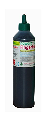 Unbekannt ökoNORM nawaro Fingerfarbe schwarz, 750g von Unbekannt