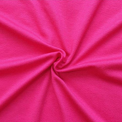 STOFFKONTOR Viskose Stretch Jersey Stoff - Öko-Tex Standard, Meterware, Pink von STOFF KONTOR