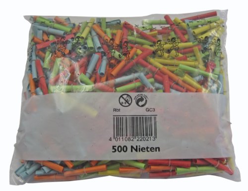 Wolf & Appenzeller 220500 - Röllchenlose Nieten 500 Stück bunt Wolf & Appenzeller 220500 - Röllchenlose Nieten 500 Stück bunt von Wolf + Appenzeller