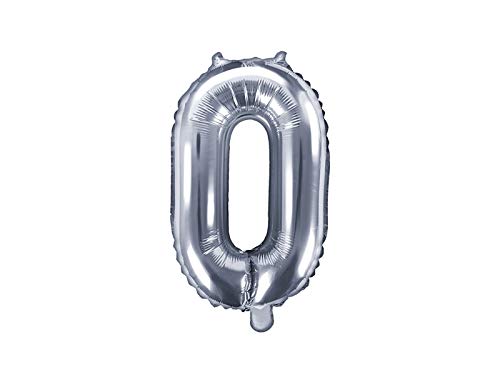 XXL Folien-Ballon/Zahlen in Silber/Geburtstag / Jahres-Zahl/Jubiläum / Alter/Deko Dekoration Silvester Hochzeit Geburtstag (Zahl 0) von Unbekannt