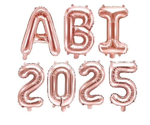 XXL Folien-Ballons ABI 2025 in rosé-gold Buchstaben-Girlande Luft-Ballons Schriftzug Höhe 35cm Abitur Schul-Abschluss Abi-Party Feier Schul-Ende Gymansium Matura Diplom Reife-Prüfung Raum-Deko-ration XXL Folien-Ballons ABI 2025 in rosé-gold Buchstaben-Girlande Luft-Ballons Schriftzug Höhe 35cm Abitur Schul-Abschluss Abi-Party Feier Schul-Ende Gymansium Matura Diplom Reife-Prüfung Raum-Deko-ration von Unbekannt