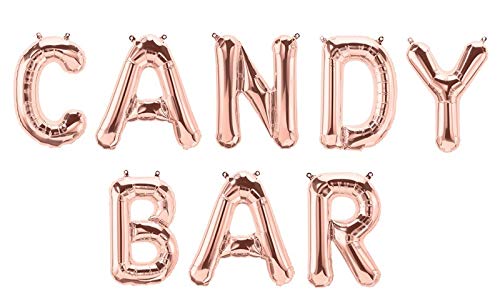 XXL Folien-Ballons Candy-BAR rosé-Gold Buchstaben-Girlande Luft-Ballons Schriftzug Höhe 35cm Hochzeits-Deko-Ration Zubehör Accessoires Candy-Bar Hochzeit Geburtstags-s-Feier XXL Folien-Ballons Candy-BAR rosé-Gold Buchstaben-Girlande Luft-Ballons Schriftzug Höhe 35cm Hochzeits-Deko-Ration Zubehör Accessoires Candy-Bar Hochzeit Geburtstags-s-Feier von Unbekannt