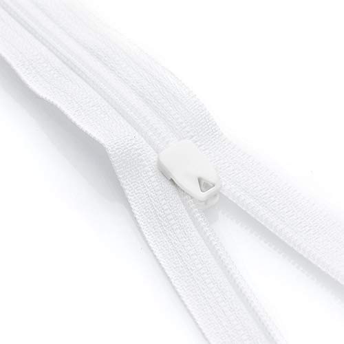 YKK Bettwäsche-Reißverschluss in weiß Nicht teilbar 135 cm Bettbezüge Bettdecken Kopfissen von YKK