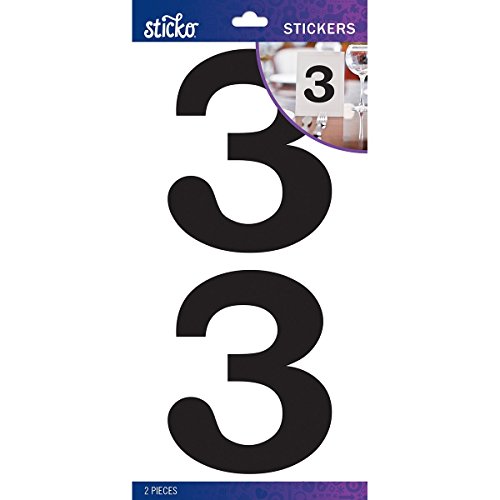 stickosticko Basic Black Nr. Stickers-3, andere, Mehrfarbig von Sticko