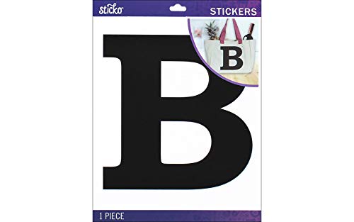 stickosticko Jumbo Basic schwarz Monogramm Stickers-b, andere, Mehrfarbig von Sticko