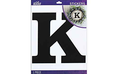 stickosticko Jumbo Basic schwarz Monogramm Stickers-k, andere, Mehrfarbig von Sticko