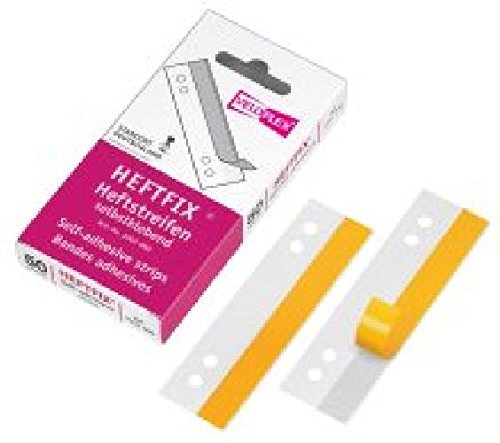 Heftstreifen HEFTFIX® - selbstklebend, PVC, 105 mm, glasklar, 50 Stück von Unbranded