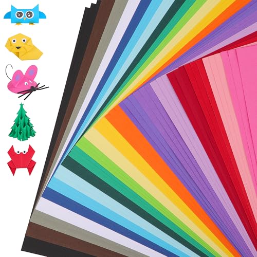 12" x 12" Buntkarton - 60 Blatt Kartonpapier 20 Farben 180g/m² 65lb 30,5×30,5cm Kartenset für Kartenbasteln, Schulprojekte, Kunst- & Bastelbedarf UAP10MX60 von Uncle Paul
