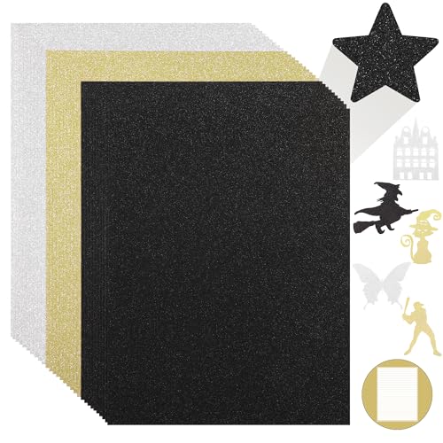 Glitzer-Kartonpapier in verschiedenen Farben, 250 g/m², 30 Blatt, glitzerndes Kartonpapier für Bastelarbeiten, Kartenherstellung, Geburtstag, Hochzeit, Dekoration, UAP21MX030 Glitzer-Kartonpapier in verschiedenen Farben, 250 g/m², 30 Blatt, glitzerndes Kartonpapier für Bastelarbeiten, Kartenherstellung, Geburtstag, Hochzeit, Dekoration, UAP21MX030 von Uncle Paul