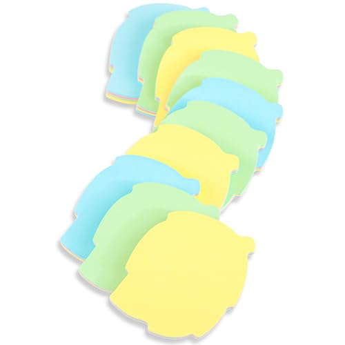 Haftnotizen blattförmig - 10 Pads 76x76mm Self Stick Post Memo Nette Mischfarbe für Büro/Home/Küche/Backen/Schule Großverkauf 1000 Blatt Insgesamt von Uncle Paul