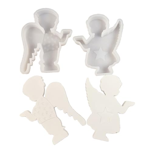 1Pair Candelabrum Gypsum Formen Personalisierte Kerzenhalter Formen Stilvolle Ornament Silikonform Praktischer Schmuck Werkzeug Engel Kerzenhalter von UncleS