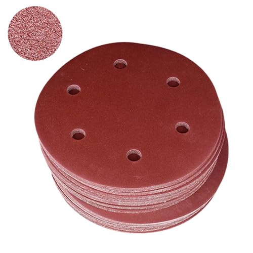 50 Stück 22,9 cm Aluminium-Schleifscheiben, 6-Loch-Design für professionelles Schleifen von Gipskartonplatten und Oberflächenvorbereitung, Klett-Schleifpapierbögen 50 Stück 22,9 cm Aluminium-Schleifscheiben, 6-Loch-Design für professionelles Schleifen von Gipskartonplatten und Oberflächenvorbereitung, Klett-Schleifpapierbögen von UncleS
