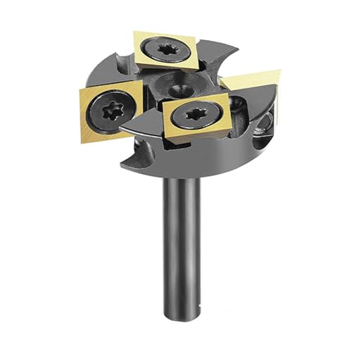 6,35 mm Schaft, Spoilboard-Nivellier-Bit, 4 Rillen, Legierungen, Einsatz, Oberflächen-Bit für Hartholz, Weichholz, Abflachung, Hobelschneider, industrielle T-Stile, Spoilboard-Fräser von UncleS