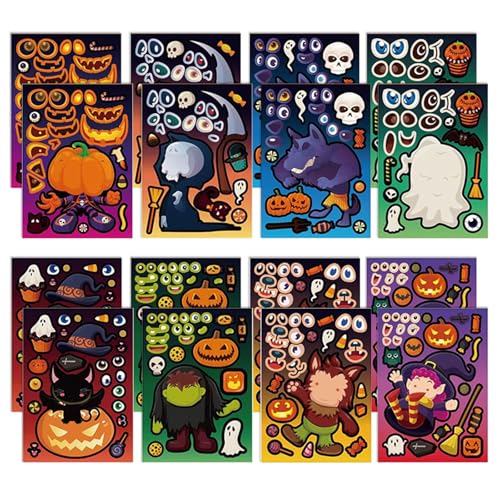 8/16/24/32x Halloween Labels Aufkleber Selbstkleber Fensteraufkleber 8/16/24/32x Halloween Labels Aufkleber Selbstkleber Fensteraufkleber von UncleS