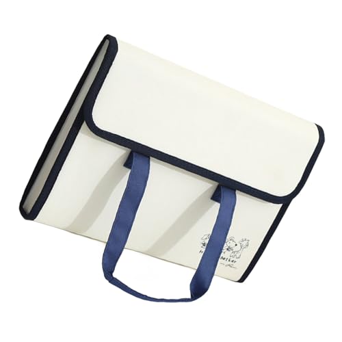 A4 Aktenordner aus Segeltuch, Orgelordner, Dokumententasche mit Etiketten, Dokumentenmappe, Papieraufbewahrungstasche, Schule, Bürobedarf A4 Aktenordner aus Segeltuch, Orgelordner, Dokumententasche mit Etiketten, Dokumentenmappe, Papieraufbewahrungstasche, Schule, Bürobedarf von UncleS