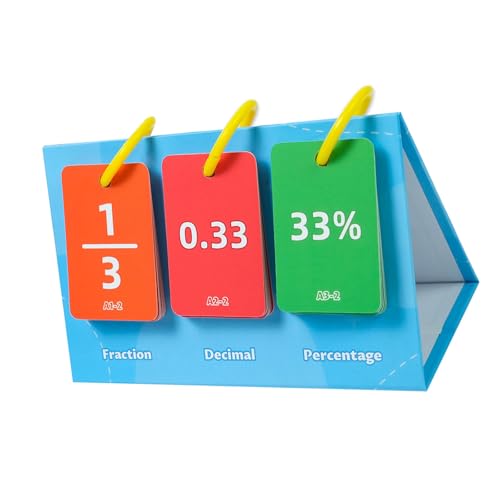 Interaktives Mathematik-Konvertierungskarten-Set für Mathematik, für Schüler, Mathematik, Lernen, Mathematik, Lerndiagramm, Brüche und Äquivalenzdiagramm, Unterricht von UncleS
