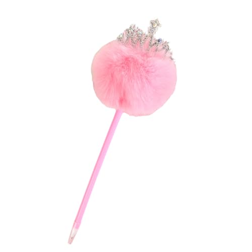 Kugelschreiber mit pelzigen Pompons, 0,7 mm, lustiger Schreibstift für Frauen, Studenten, Spielbelohnung, Weihnachtsstrumpffüller von UncleS