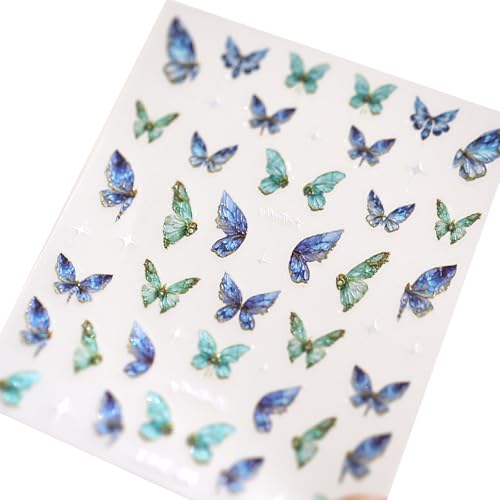 Leuchtende Nägel Kunstaufkleber Schmetterling Abziehbilder Selbstklebender Aufkleber Dekorationen Maniküre Leuchte Nägel Aufkleber Schmetterling Nagelstätte Selbstkleber Nagel Leuchtende Nägel Kunstaufkleber Schmetterling Abziehbilder Selbstklebender Aufkleber Dekorationen Maniküre Leuchte Nägel Aufkleber Schmetterling Nagelstätte Selbstkleber Nagel von UncleS