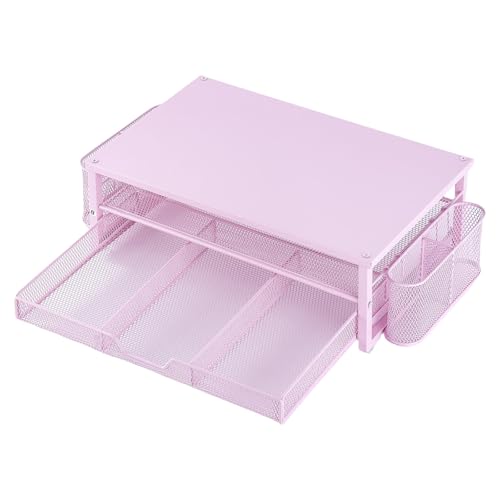 Metall-Bildschirmständer mit Belüftungsschublade und Seitenaufbewahrung Computer-Monitorständer Laptop-Ständer Schreibtisch-Organizer Regal Metall-Bildschirmständer mit Belüftungsschublade und Seitenaufbewahrung Computer-Monitorständer Laptop-Ständer Schreibtisch-Organizer Regal von UncleS
