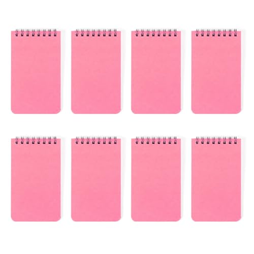 Notizblöcke mit Doppelspulenbindung, 80 Blatt, breit liniert, kleine Notizblöcke, Taschenbuch, Schreibblock zum Schreiben, 7,6 x 10,9 cm, 8 Stück Notizblöcke mit Doppelspulenbindung, 80 Blatt, breit liniert, kleine Notizblöcke, Taschenbuch, Schreibblock zum Schreiben, 7,6 x 10,9 cm, 8 Stück von UncleS