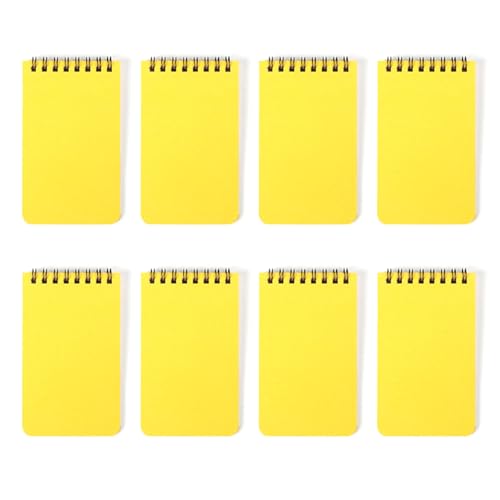 Notizblöcke mit Doppelspulenbindung, 80 Blatt, breit liniert, kleine Notizblöcke, Taschenbuch, Schreibblock zum Schreiben, 7,6 x 10,9 cm, 8 Stück Notizblöcke mit Doppelspulenbindung, 80 Blatt, breit liniert, kleine Notizblöcke, Taschenbuch, Schreibblock zum Schreiben, 7,6 x 10,9 cm, 8 Stück von UncleS
