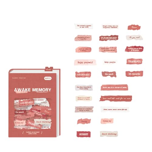 Packung Von 50 Dekorativem Papieraufkleber Für Kreative Und Journal Decoration English Letter For Projects Journal Decoration Packung Von 50 Dekorativem Papieraufkleber Für Kreative Und Journal Decoration English Letter For Projects Journal Decoration von UncleS