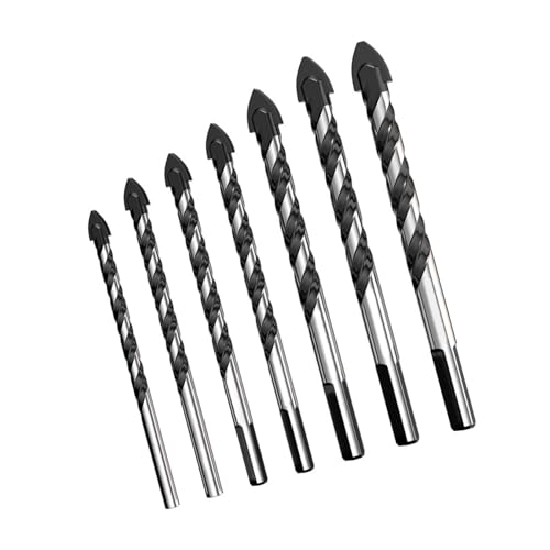 Robustes Stahlbohrer-Set, 3 Stück, 12 mm, dreieckiger Schaft, Bohrer für Keramik, Fliesen, Glas, Porzellan, Gläser, Ziegel und Holz, Glas und Keramik Robustes Stahlbohrer-Set, 3 Stück, 12 mm, dreieckiger Schaft, Bohrer für Keramik, Fliesen, Glas, Porzellan, Gläser, Ziegel und Holz, Glas und Keramik von UncleS