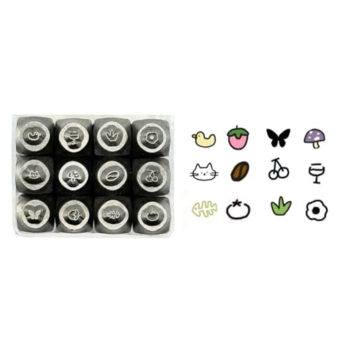 Set Von 12 Metallmeißeln Schmuck Designing Werkzeug Tierreihe Metallstempel Set Schmuckschnitze Zum Handwerk Der Schnitzgravur Set Von 12 Metallmeißeln Schmuck Designing Werkzeug Tierreihe Metallstempel Set Schmuckschnitze Zum Handwerk Der Schnitzgravur von UncleS