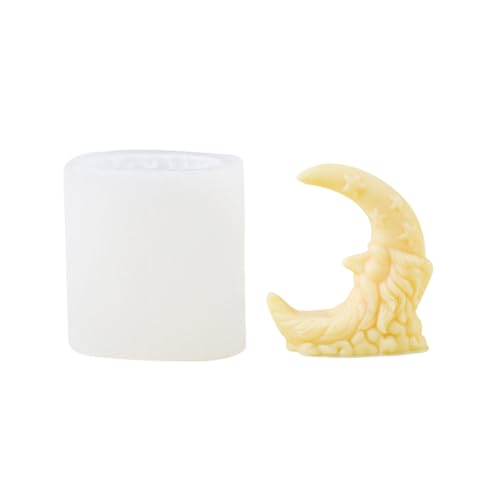 Silikon Mann Gesichtsmondform Duft Kerzeform Zum Einfachen Freilösen Und Reinigen Für Handgefertigtes Bastelmondformform von UncleS