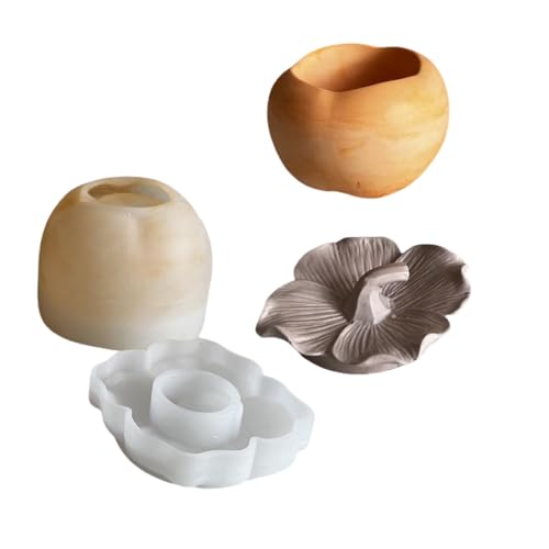 Silikonbehälterform Epoxidharzform Zur Herstellung Einzigartiger Kerzenhalter Und Schreibtisch Organizer Persimmon Förmiges Glas Schimmelpilzform von UncleS