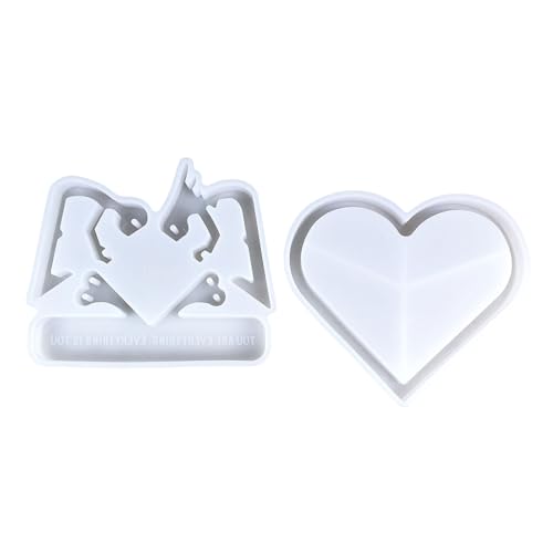 Silikonform Set Von 2 Für Handwerk Von Romantikpaaren Herzfiguren Tragbar Für Besonderen Tag Oder Jubiläumsgeschenke Romantikdekoration Silikonform Set Von 2 Für Handwerk Von Romantikpaaren Herzfiguren Tragbar Für Besonderen Tag Oder Jubiläumsgeschenke Romantikdekoration von UncleS