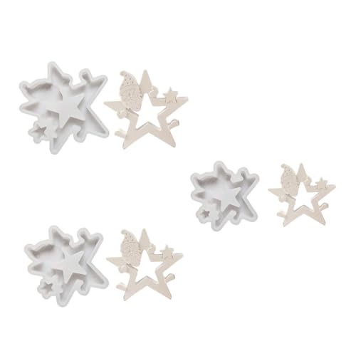 Star Santa Figur Dekoration Form Flexibler Silikonform Für Handgefertigte Schreibtisch Ornament Form Weihnachtsschmuck Tool Kreatives Handwerk Accessoire von UncleS