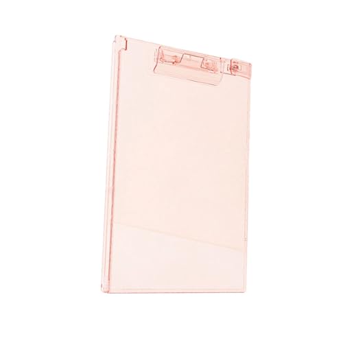 Transparentes Acryl-Klemmbrett mit Stiftclip und Messlineal, 32,8 x 22,9 cm, stehendes Klemmbrett, Konferenz-Schreibtafel, Veranstaltungs-Klemmbrett mit abgerundeten Ecken von UncleS