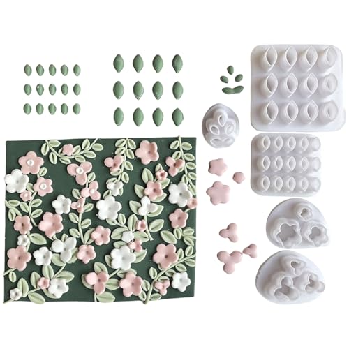 UncleS 5 Pcs Kleine Blattblütenförmige Tonschneider Set Für Ohrringe Schmuck Herstellung Von Blattohrringschneider Formen Schmuckwerkzeugwerkzeug UncleS 5 Pcs Kleine Blattblütenförmige Tonschneider Set Für Ohrringe Schmuck Herstellung Von Blattohrringschneider Formen Schmuckwerkzeugwerkzeug von UncleS