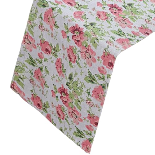 UncleS Elegante Tischdecke mit Blumendruck, Polyester, auslaufsicher, für Familienessen, Party, Dekoration, dekorative Tischdecke von UncleS