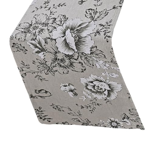 UncleS Elegante Tischdecke mit Blumendruck, Polyester, auslaufsicher, für Familienessen, Party, Dekoration, dekorative Tischdecke UncleS Elegante Tischdecke mit Blumendruck, Polyester, auslaufsicher, für Familienessen, Party, Dekoration, dekorative Tischdecke von UncleS