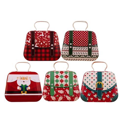 UncleS Feiertagsthemen Metall Carry Case Weihnachtsthema Zinnhalter Für Geschenke Und Schmuckstück von UncleS