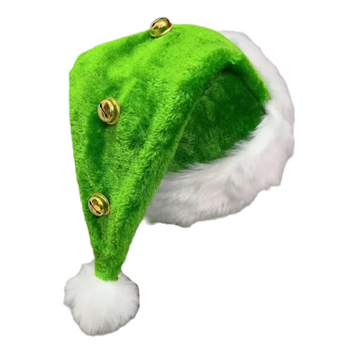 UncleS Glocken-Weihnachtsmannmütze, dicker Plüsch, für Urlaub, Komfort-Innenfutter, Weihnachten, Neujahr, Symbol-Kappen mit weißer Krempe, Weihnachtsmütze für Kinder UncleS Glocken-Weihnachtsmannmütze, dicker Plüsch, für Urlaub, Komfort-Innenfutter, Weihnachten, Neujahr, Symbol-Kappen mit weißer Krempe, Weihnachtsmütze für Kinder von UncleS