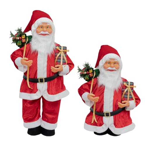 UncleS Interaktives Weihnachtsmann-Deko, verstellbare Größe, Ornament für Kinder, Zuhause, Feiern, Arrangements, Teleskop-Weihnachtsmann, Heimdekoration UncleS Interaktives Weihnachtsmann-Deko, verstellbare Größe, Ornament für Kinder, Zuhause, Feiern, Arrangements, Teleskop-Weihnachtsmann, Heimdekoration von UncleS