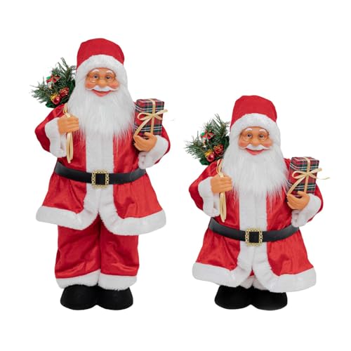 UncleS Interaktives Weihnachtsmann-Deko, verstellbare Größe, Ornament für Kinder, Zuhause, Feiern, Arrangements, Teleskop-Weihnachtsmann, Heimdekoration UncleS Interaktives Weihnachtsmann-Deko, verstellbare Größe, Ornament für Kinder, Zuhause, Feiern, Arrangements, Teleskop-Weihnachtsmann, Heimdekoration von UncleS
