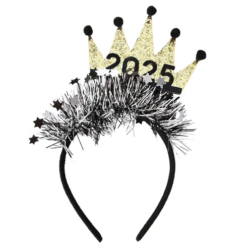UncleS Lametta-Stirnband, Party-Kostüm, glitzernd, 2025, Party, Karaoke, Foto-Requisiten, Blingbling Haarreif, Nachtclub, Neujahrs-Stirnband UncleS Lametta-Stirnband, Party-Kostüm, glitzernd, 2025, Party, Karaoke, Foto-Requisiten, Blingbling Haarreif, Nachtclub, Neujahrs-Stirnband von UncleS