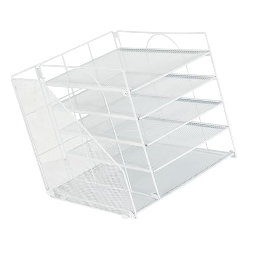 UncleS Schreibtisch-Organizer aus Metall, 5-stöckig, Briefablage mit Zeitschriftenständer, Mehrzweck-Dokumenten-Organizer für Büro, Schule, mehrschichtiges Büro-Aktenregal UncleS Schreibtisch-Organizer aus Metall, 5-stöckig, Briefablage mit Zeitschriftenständer, Mehrzweck-Dokumenten-Organizer für Büro, Schule, mehrschichtiges Büro-Aktenregal von UncleS