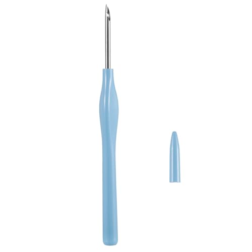 UncleS Stickstift mit Schutzhüllen Stanznadel Stanznadel Stanznadel Werkzeug Nähzubehör für Handwerk Hobbyisten Stickstift mit Schutzhülle Praktische Nadel für Bastler von UncleS