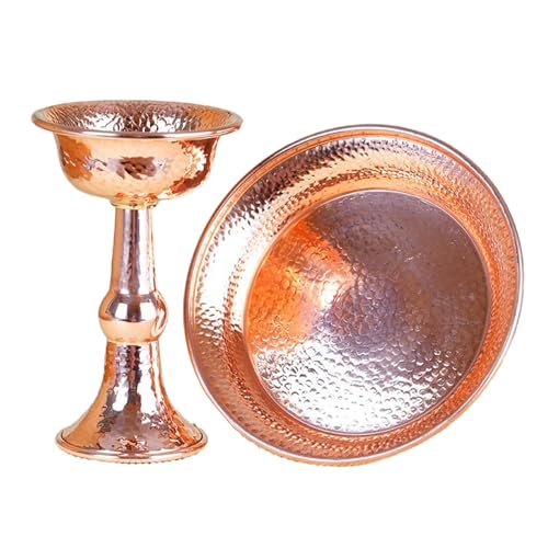 UncleS Tibetische Metallangebot Buddhistischer Tempel Anbetungstasse Ritualgefäß Für Religiöse Zeremonien Und Heimdesktop Dekore Buddhist Ritual Cup von UncleS